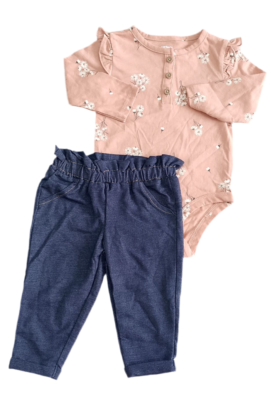 CONJUNTO 2 PIEZAS BODY MANGA LARGA/PANTALÓN (6M)