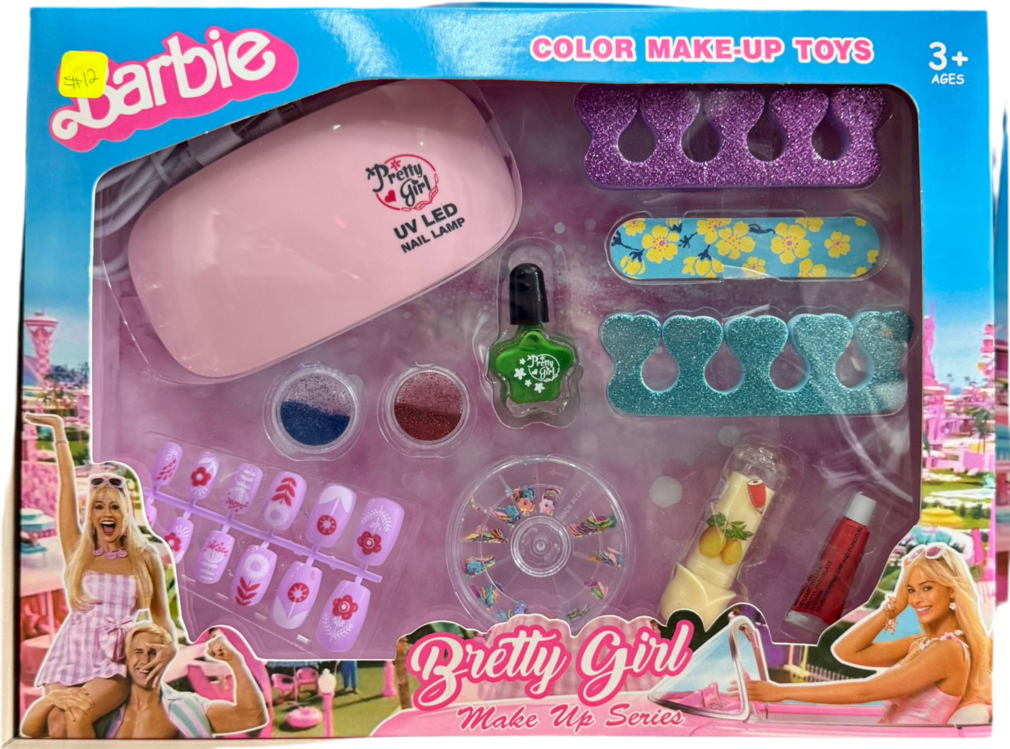 SET BARBIE LAMPARA UÑAS