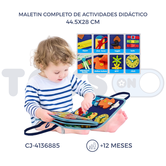 MALETIN COMPLETO DE ACTIVIDADES DIDÁCTICO (12M+)