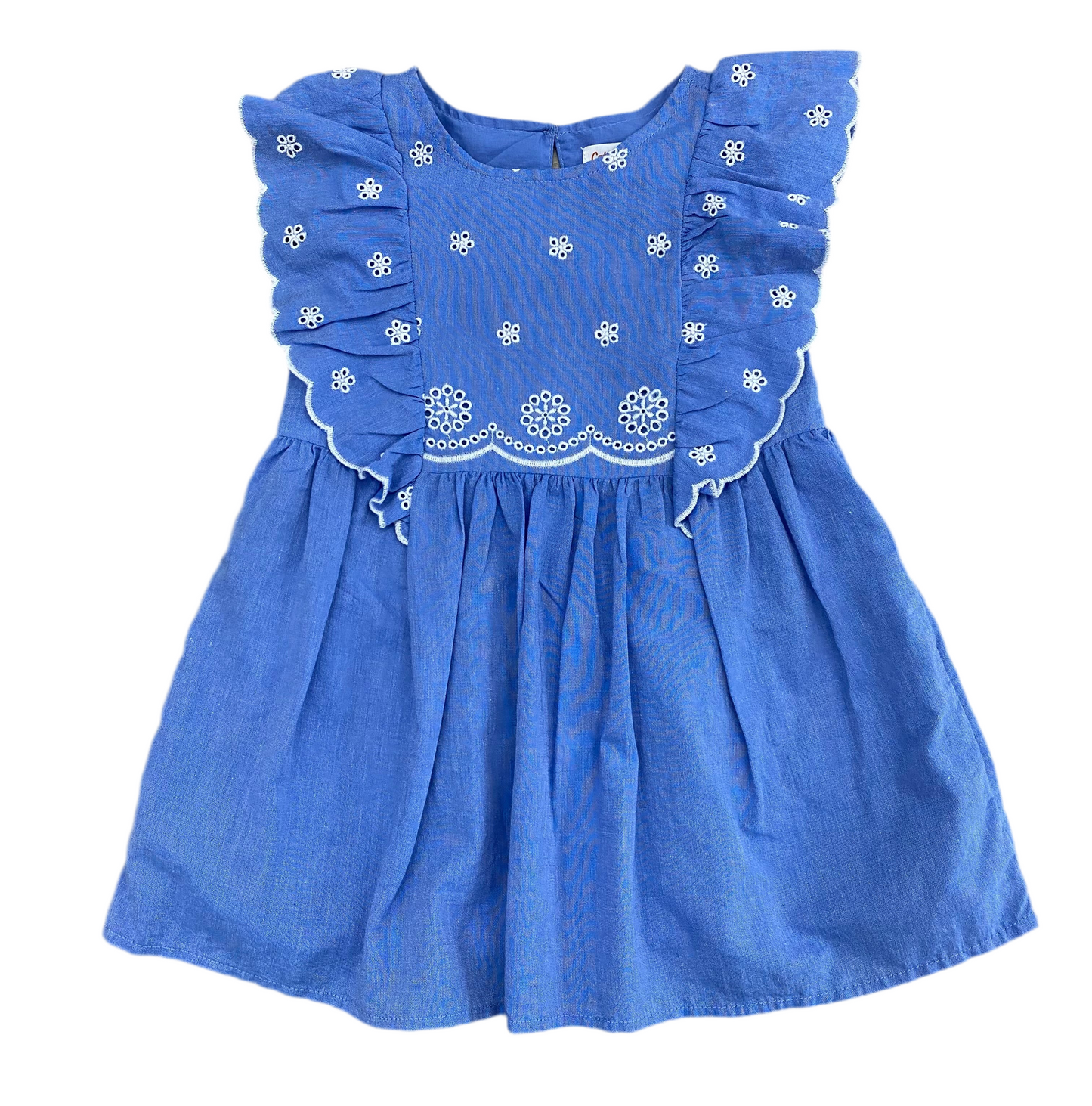 VESTIDO SIN MANGAS AZUL CLARO (24M/2T)