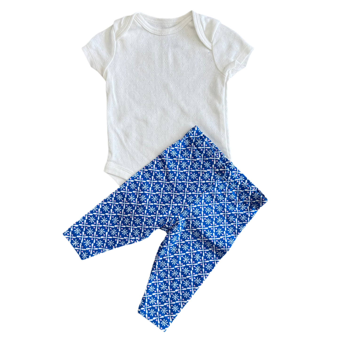 CONJUNTO 2 PIEZAS BODY/PANTALÓN ESTAMPADO FLORES (3M)