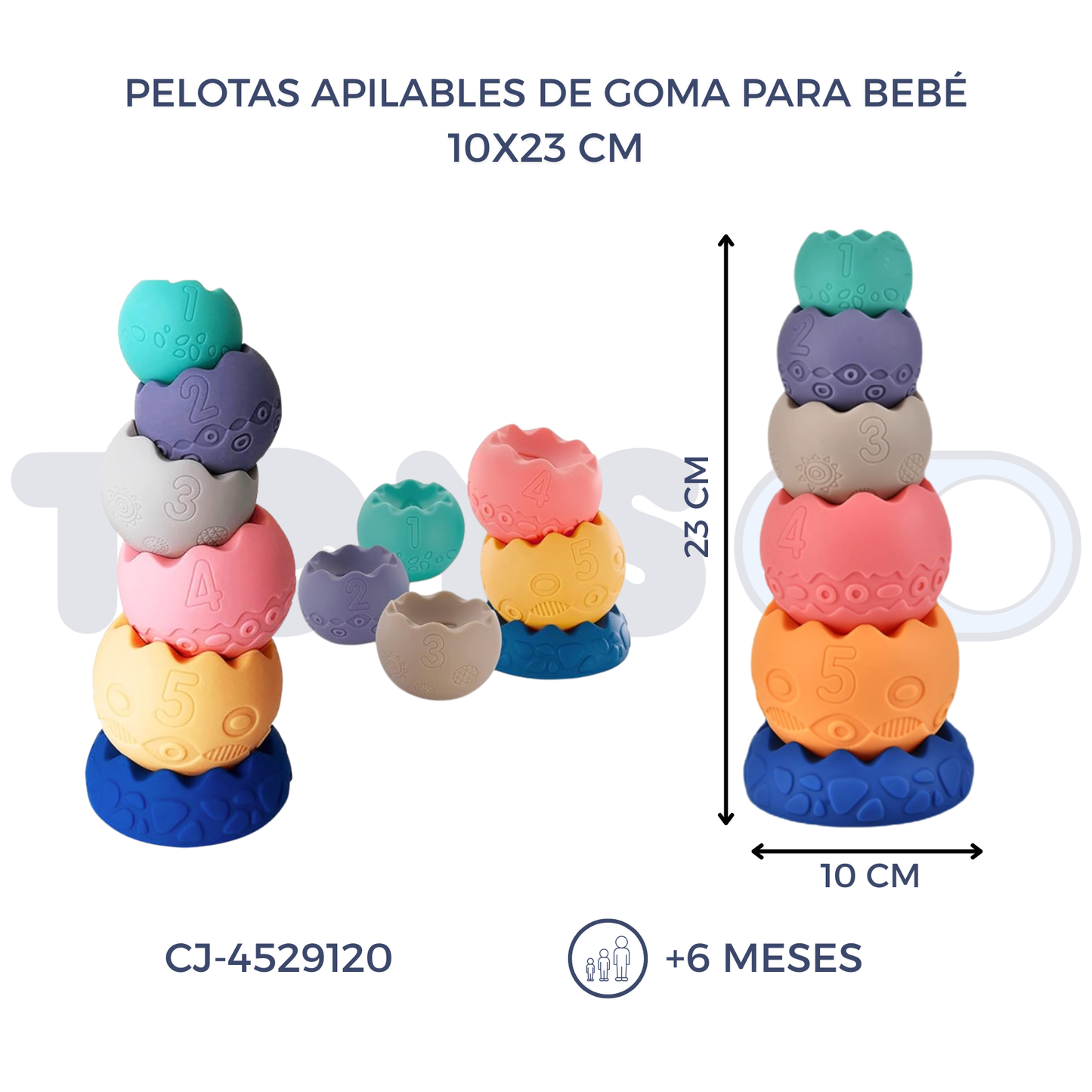 PELOTAS APILABLES DE GOMA (6M+)