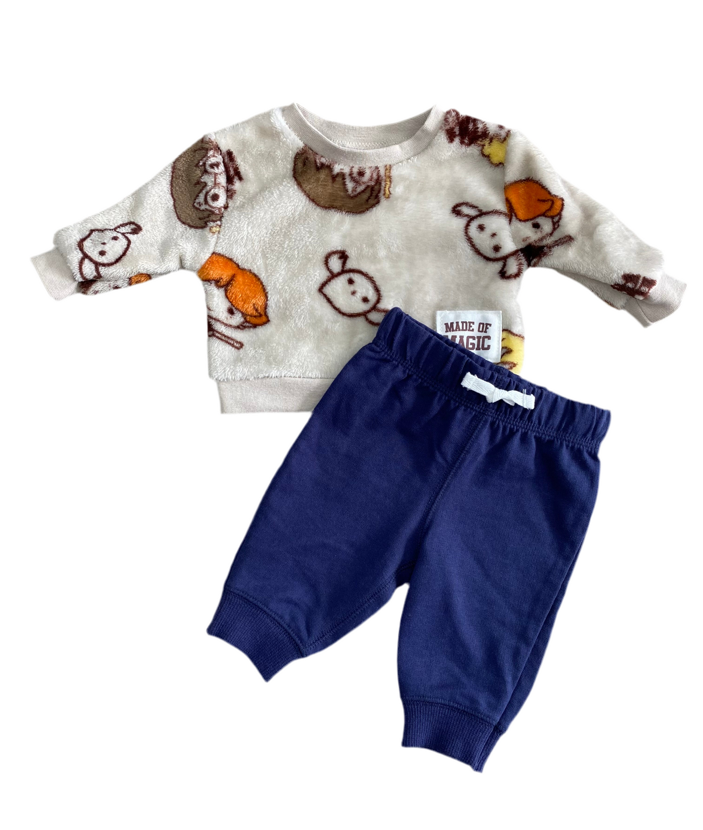 CONJUNTO 2 PIEZAS BUSO HARRY POTTER ACOLCHADO/SHORT (0-3M)