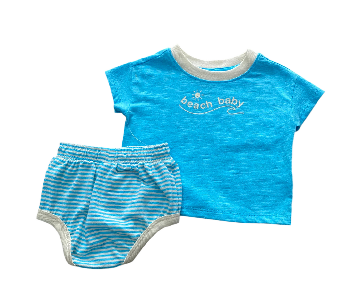 CONJUNTO 2 PIEZAS BLUSA/INTERIOR PLAYERO (0-3M)