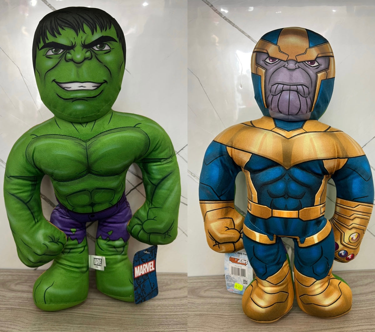 Peluche reversible Hulk&Thanos