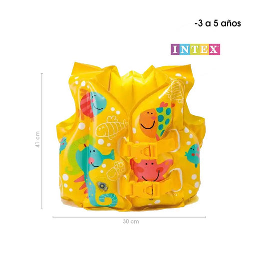CHALECO INFLABLE AMARILLO (41X30CM)