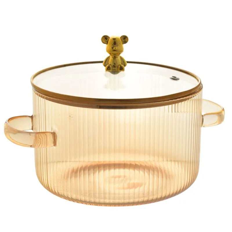 OLLA DE VIDRIO TAPA OSO
