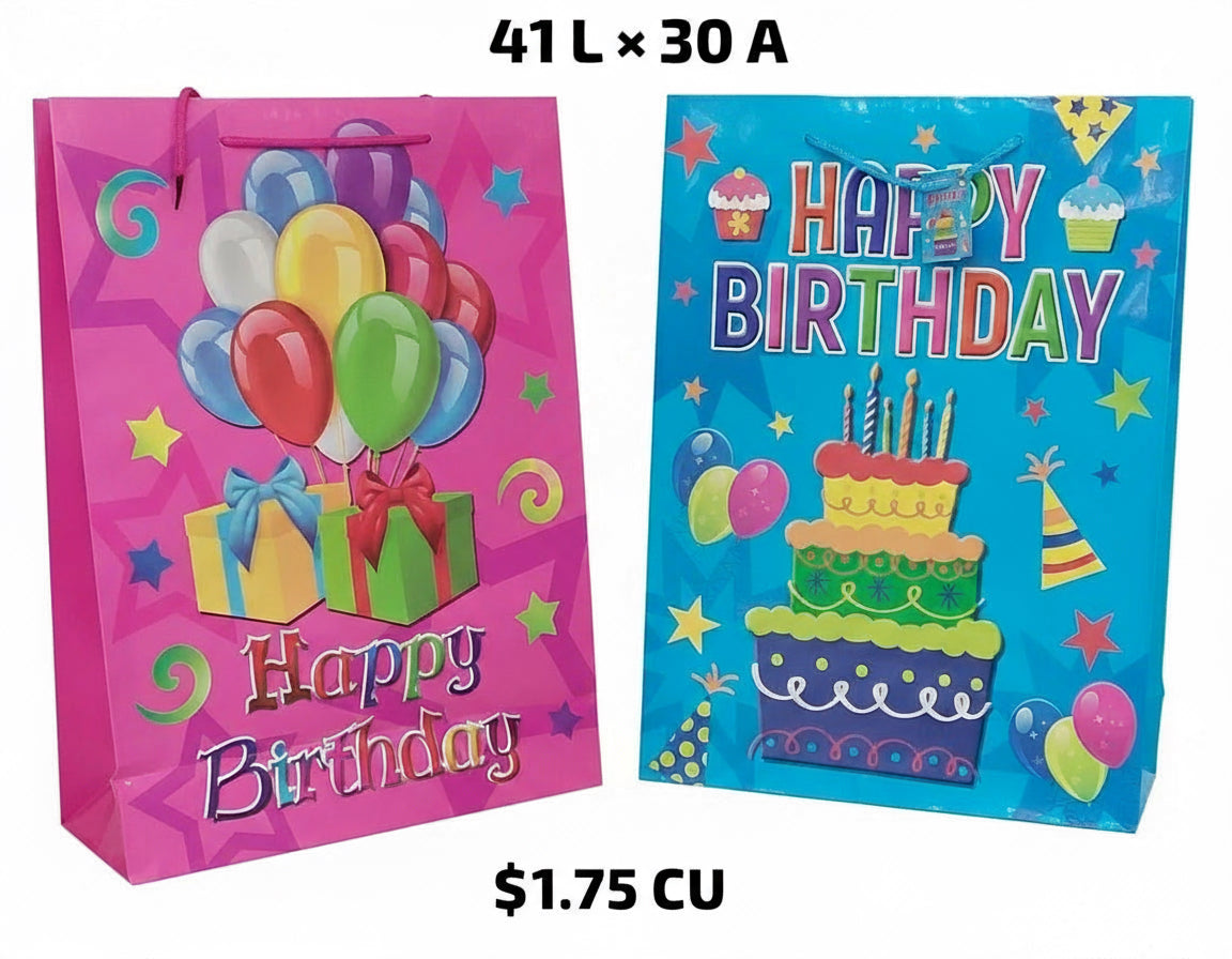 FUNDA DE REGALO CUMPLEAÑOS