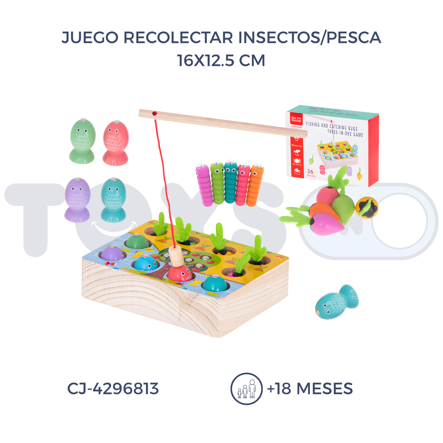 JUEGO RECOLECTAR INSECTOS/PESCA (18M+)