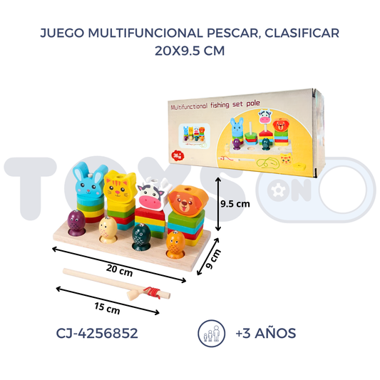 JUEGO MULTIFUNCIONAL PESCAR, CLASIFICAR (3+)
