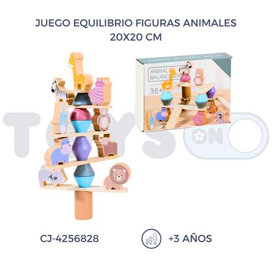 JUEGO EQUILIBRIO FIGURAS ANIMALES (3+)