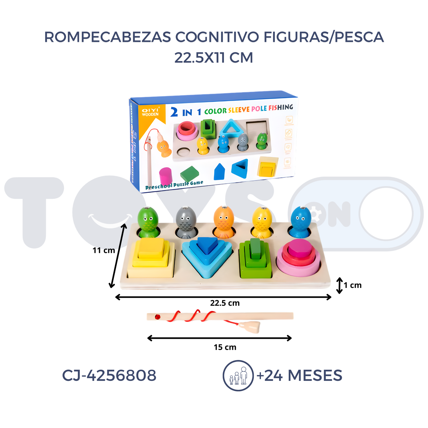 ROMPECABEZAS COGNITIVO FIGURAS/PESCA (24M+)