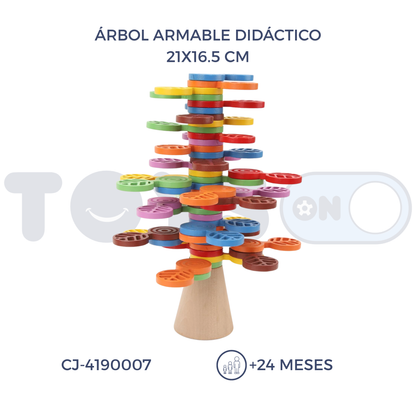 ÁRBOL ARMABLE DIDÁCTICO (24M+)