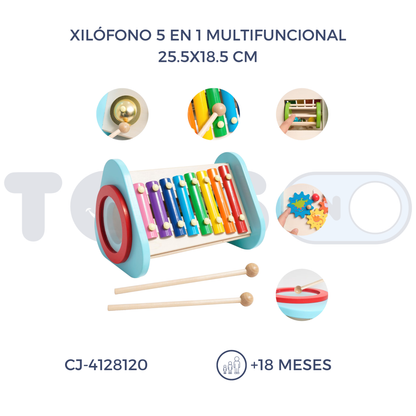 XILÓFONO 5 EN 1 MULTIFUNCIONAL (18M+)