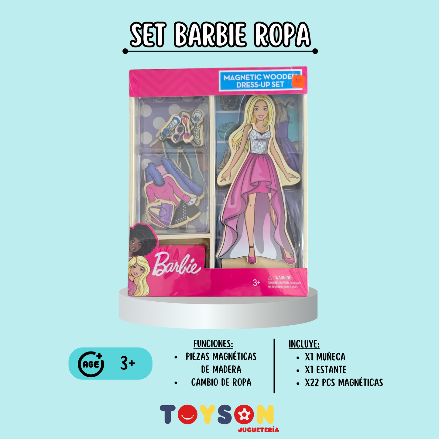 SET BARBIE ROPA (MADERA)