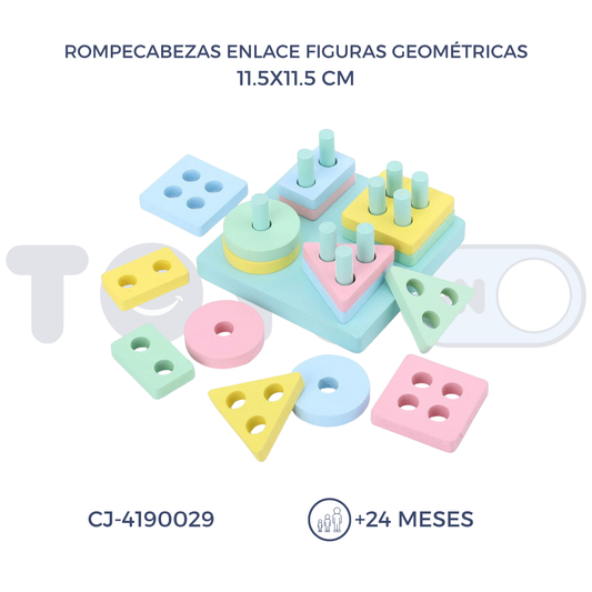 ROMPECABEZAS FIGURAS GEOMÉTRICAS (24M+)