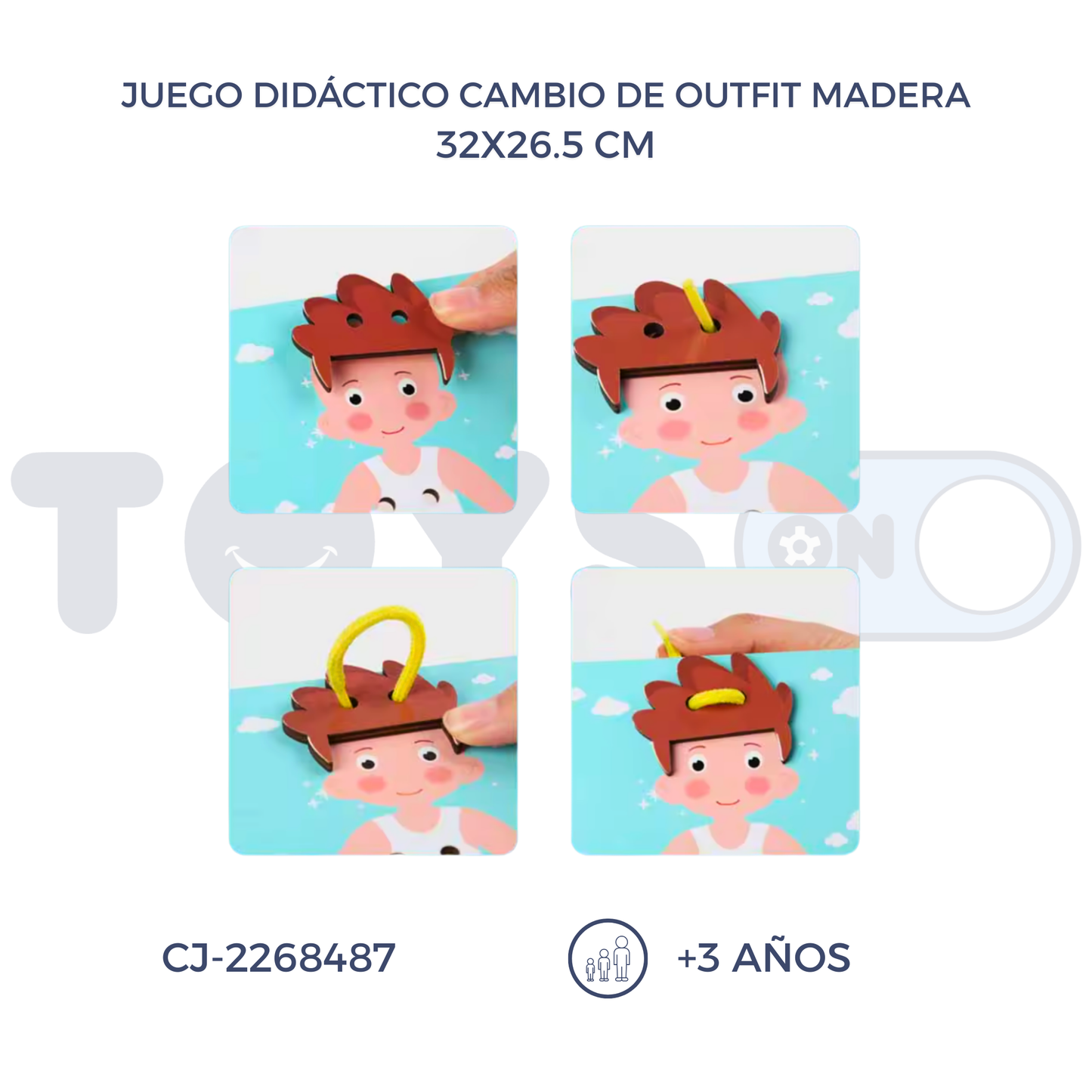 JUEGO DIDÁCTICO CAMBIO DE OUTFIT MADERA (3+)