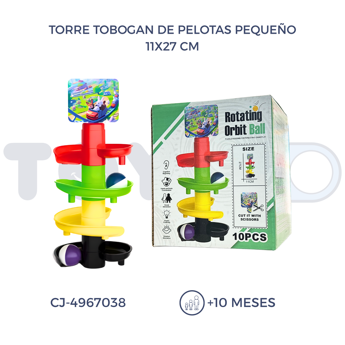 TORRE TOBOGAN DE PELOTAS PEQUEÑO (10M+)