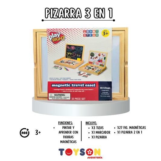 PIZARRA 3 EN 1 (MADERA)