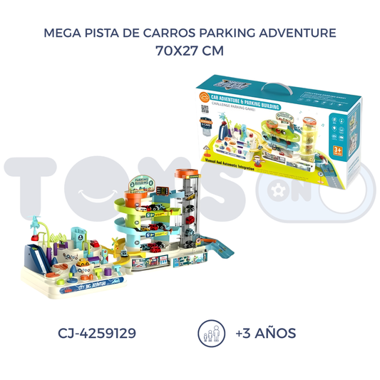 MEGA PISTA DE CARROS PARKING ADVENTURE (3+)