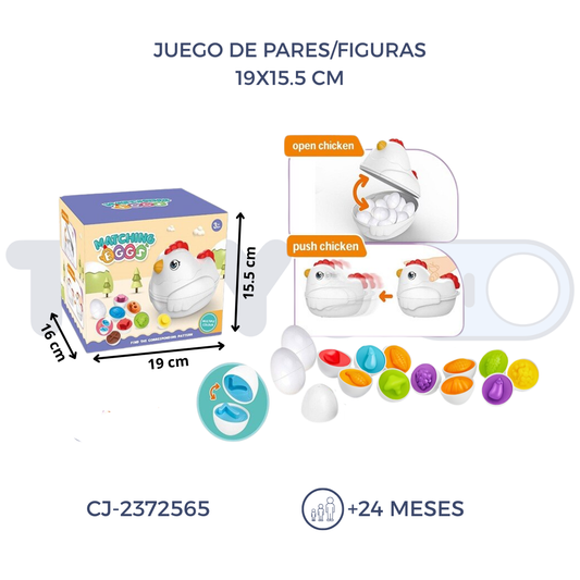 JUEGO DE PARES/FIGURAS (24M+)