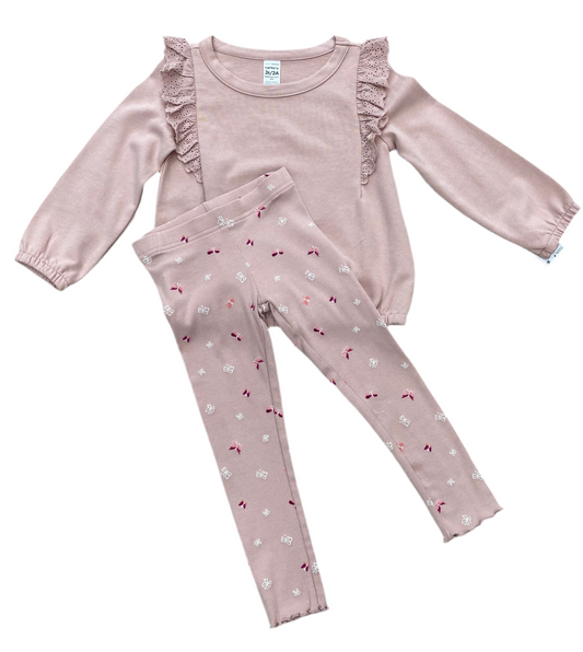 CONJUNTO 2 PIEZAS PIJAMA BUSO/PANTALÓN ROSA (3T)