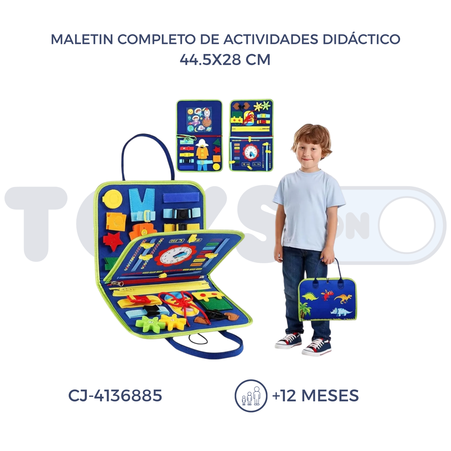 MALETIN COMPLETO DE ACTIVIDADES DIDÁCTICO (12M+)