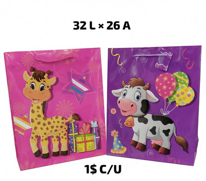 FUNDA DE REGALO ANIMALES