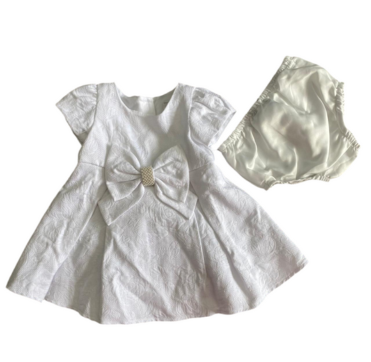VESTIDO BLANCO CON INTERIOR (12M/1T)