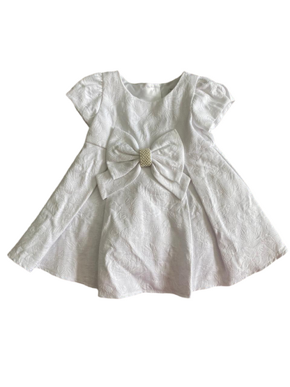 VESTIDO BLANCO CON INTERIOR (6-9M)