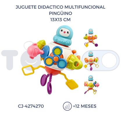 JUGUETE DIDÁCTICO MULTIFUNCIONAL PINGÜINO (12M+)