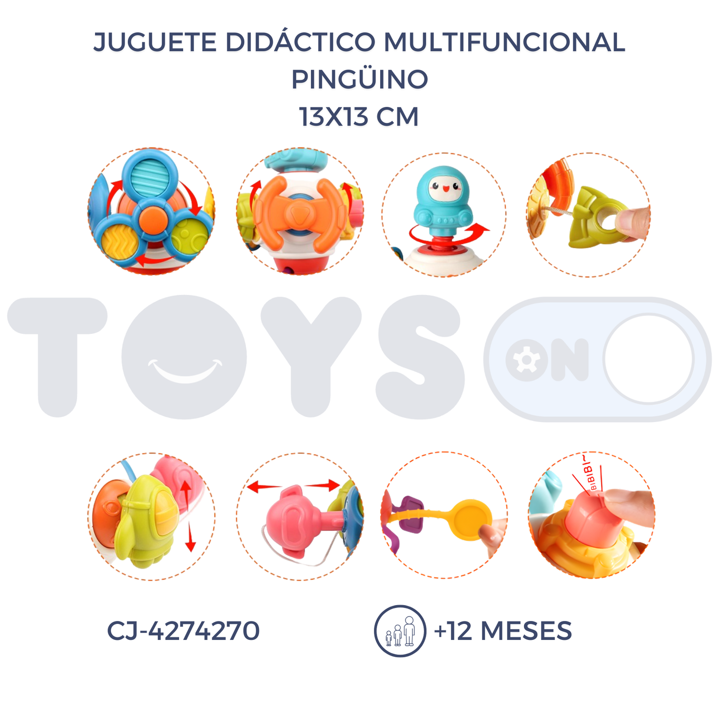 JUGUETE DIDÁCTICO MULTIFUNCIONAL PINGÜINO (12M+)