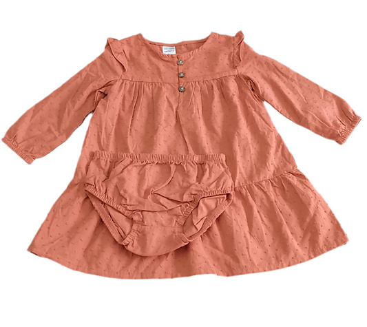 CONJUNTO 2 PIEZAS VESTIDO/INTERIOR (12M/1T)