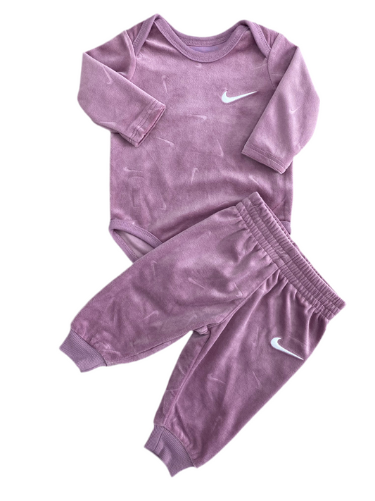 CONJUNTO 2 PIEZAS TERCIOPELO MONO MANGA LARGA/ PANTALÓN 3M