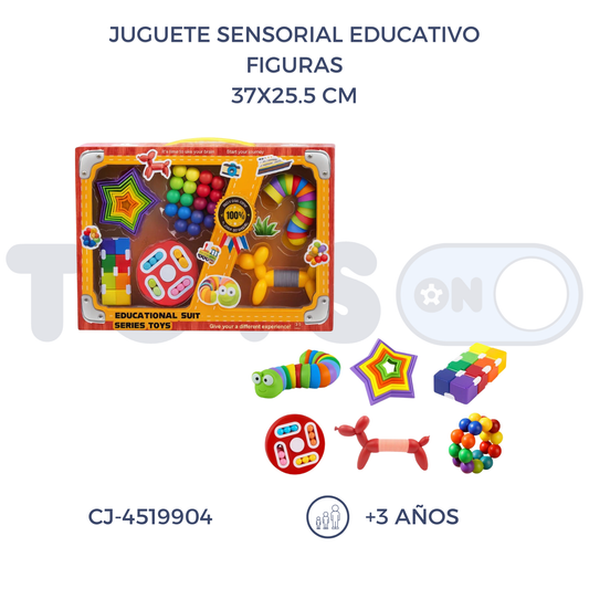 KIT SENSORIAL EDUCATIVO FIGURAS (3+)