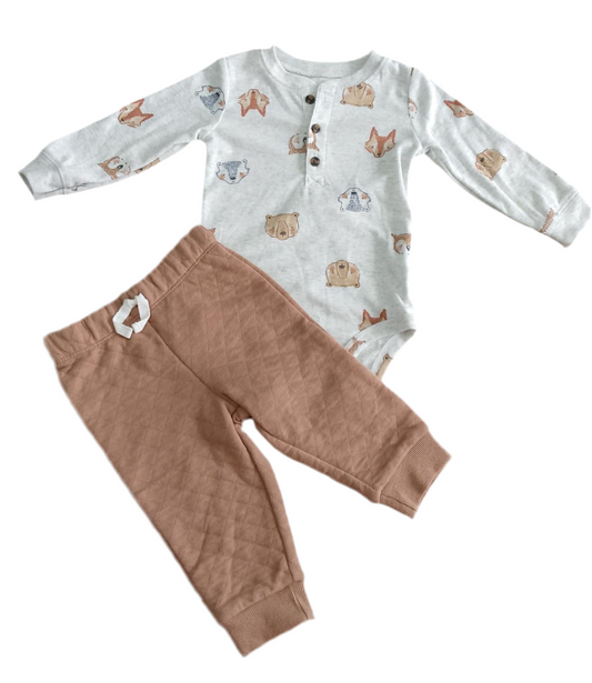 CONJUNTO 2 PIEZAS BODY/PANTALÓN (9M)