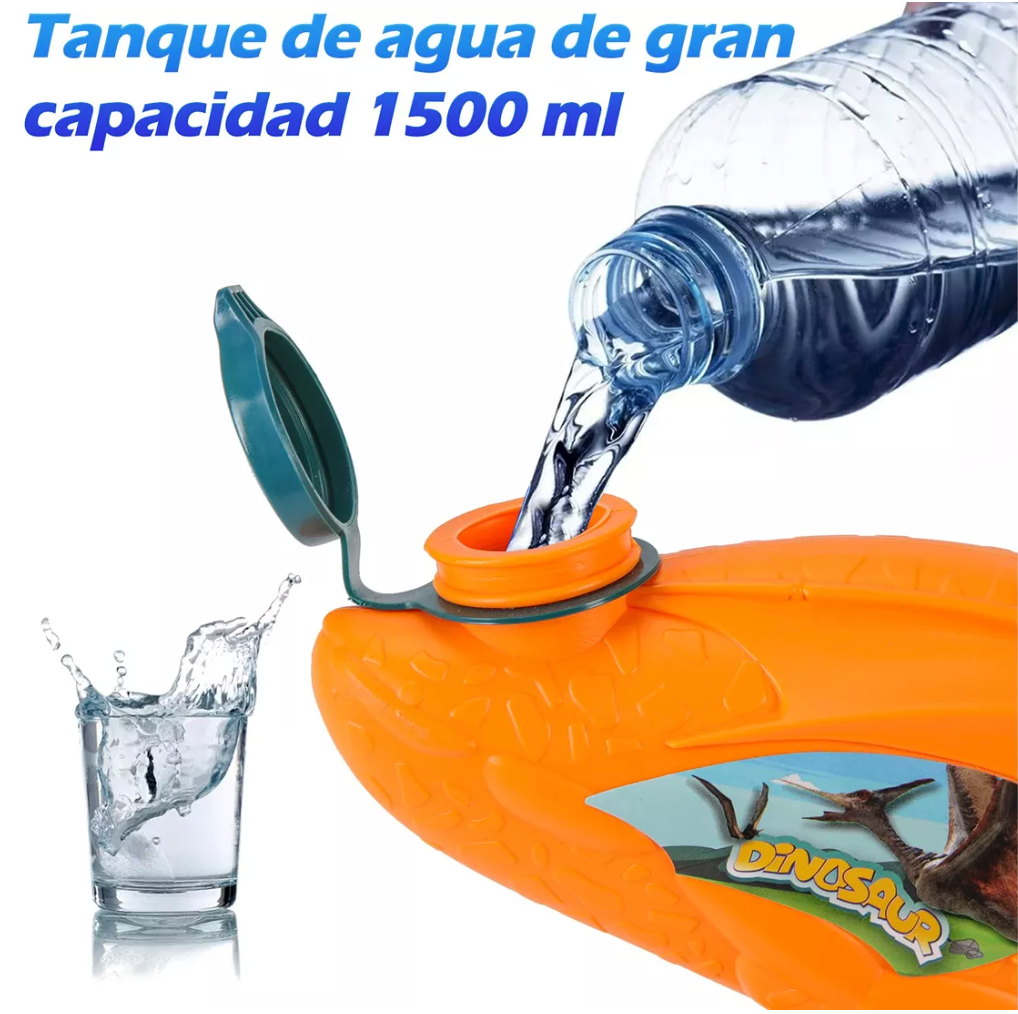 PISTOLA DE AGUA DINOSAURIO
