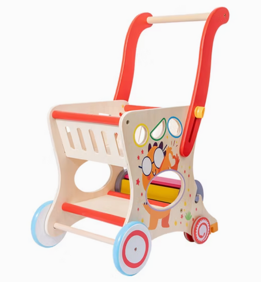 CARRO DE COMPRAS DE MADERA