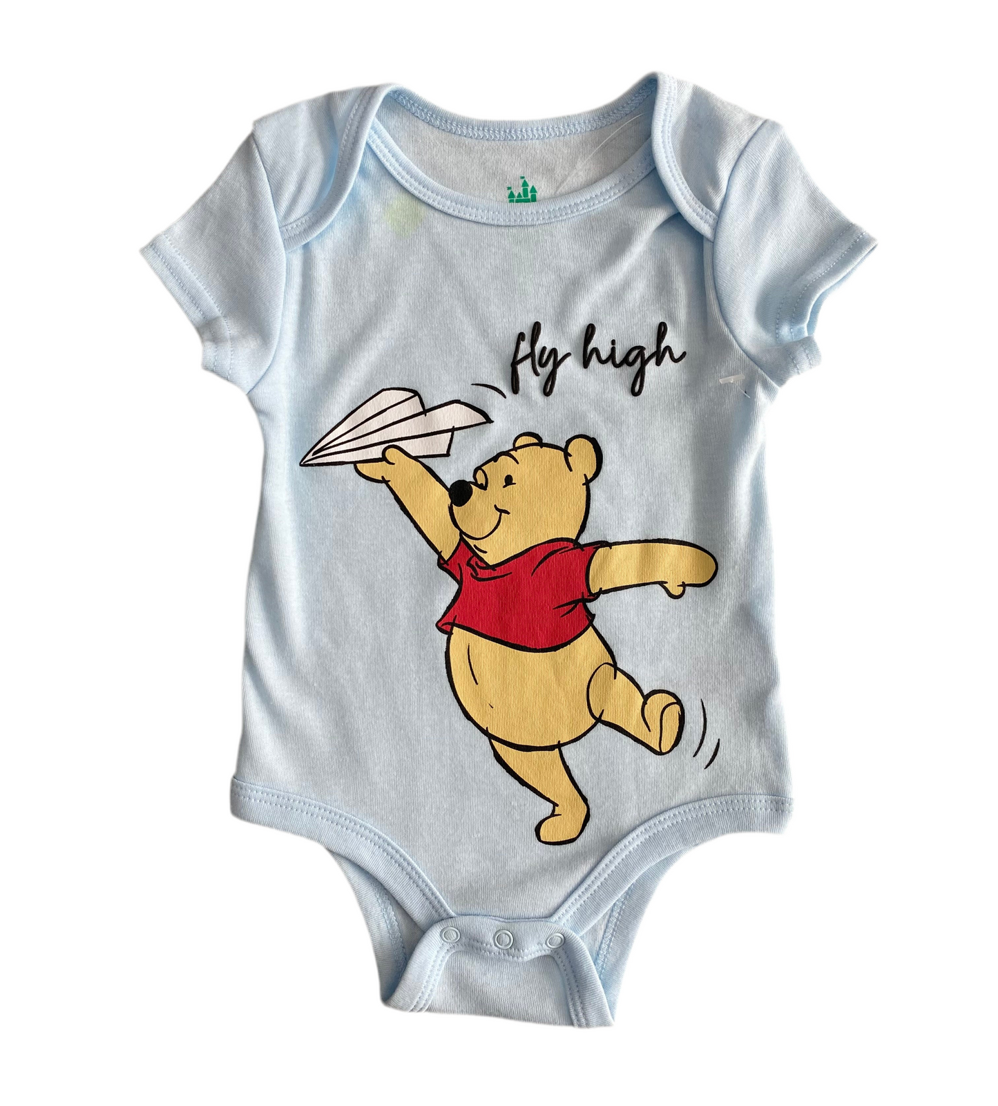 BODY MANGA CORTA CELESTE (6-9M)