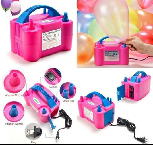 INFLADOR DE GLOBOS (ROSADO/AZUL)