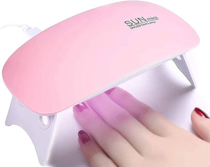 MINI SECADOR DE UÑAS 6W LUZ UVLED (15+)
