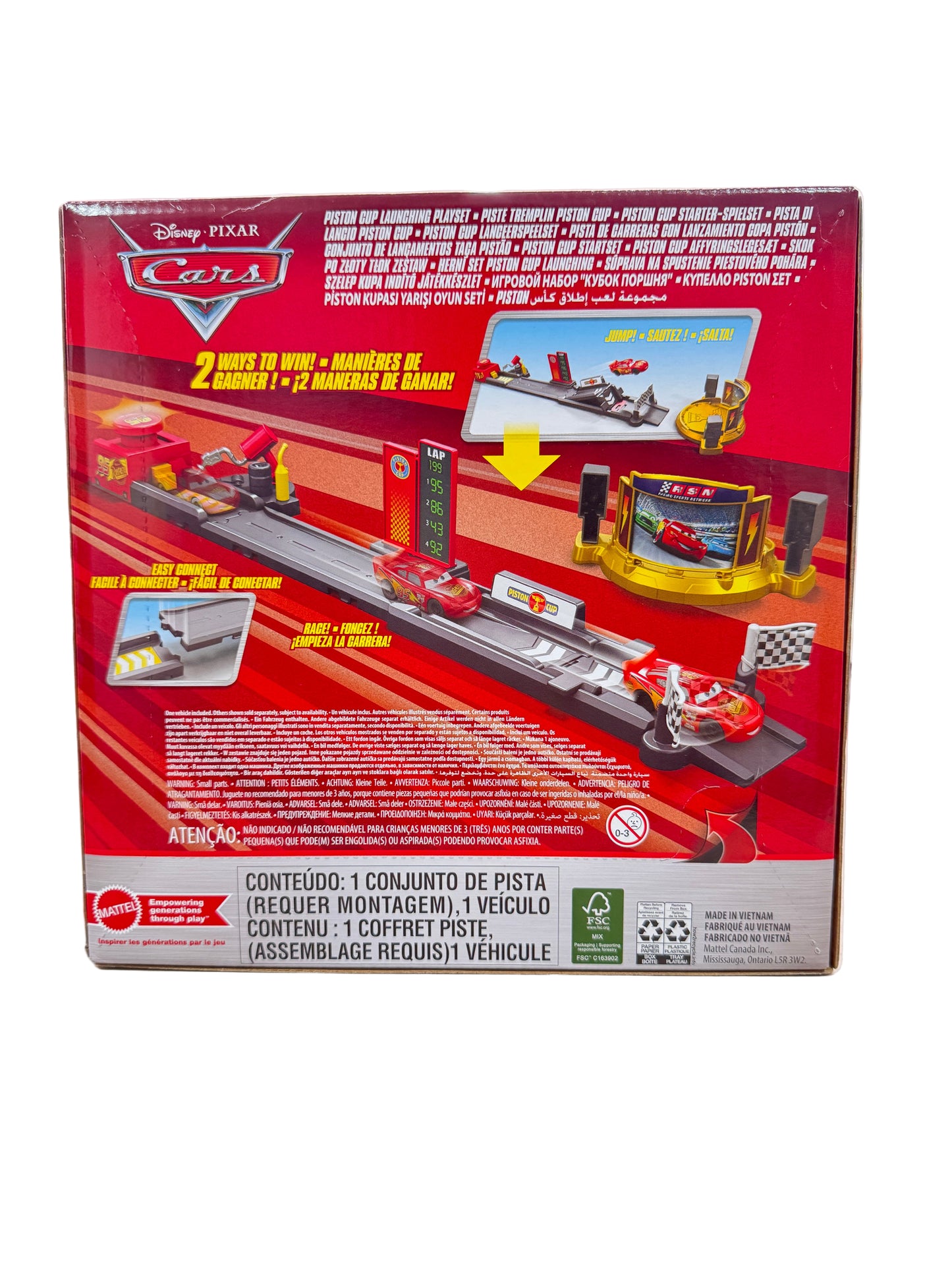 PISTA THE CARS DISNEY RAYO MCQUEEN INCLUIDO (4+)