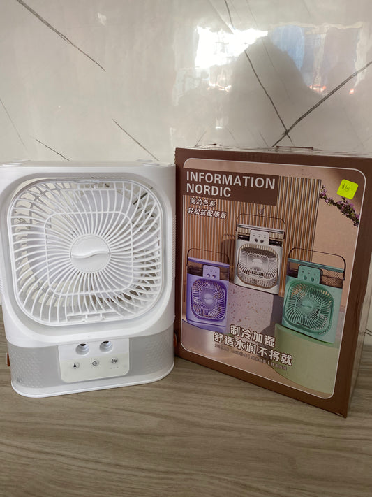 VENTILADOR + HUMIDIFICADOR LED (BLANCO)