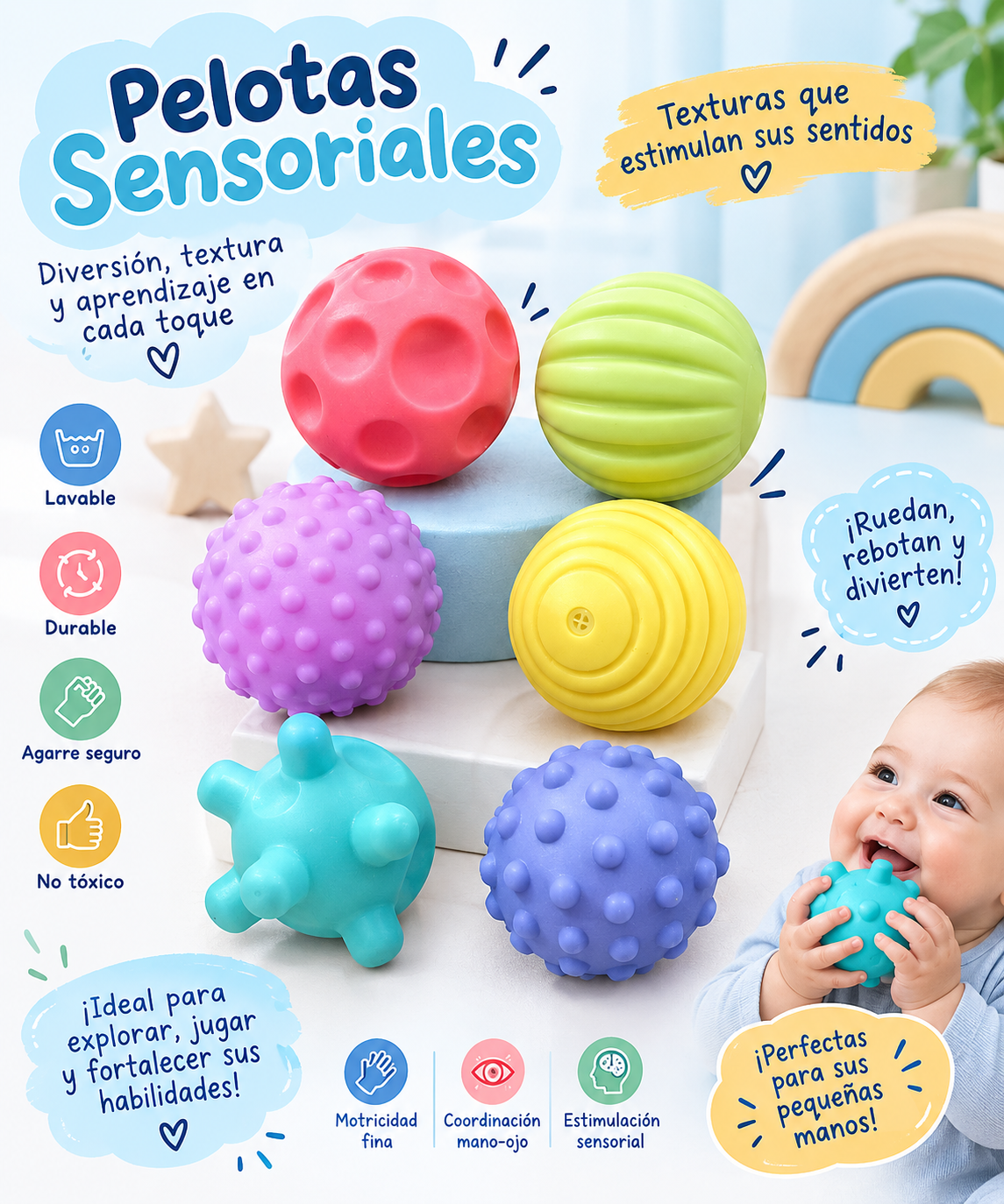Pelotas sensoriales (3M+)
