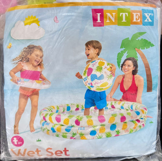 SET PISCINA BOYA PELOTA (132X28CM)