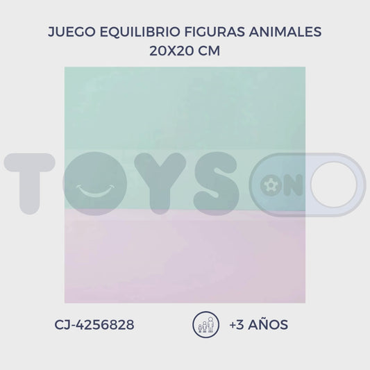 JUEGO EQUILIBRIO FIGURAS ANIMALES (3+)