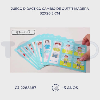 JUEGO DIDÁCTICO CAMBIO DE OUTFIT MADERA (3+)